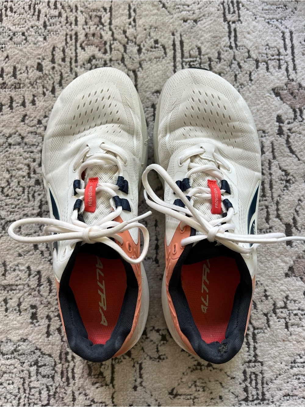 Altra Provision 7 Road Running Shoes Sneakers White/Blush/Navy Size 11